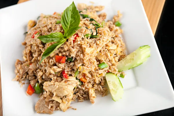 Thai Fried Rice with Chicken — Stock Photo, Image