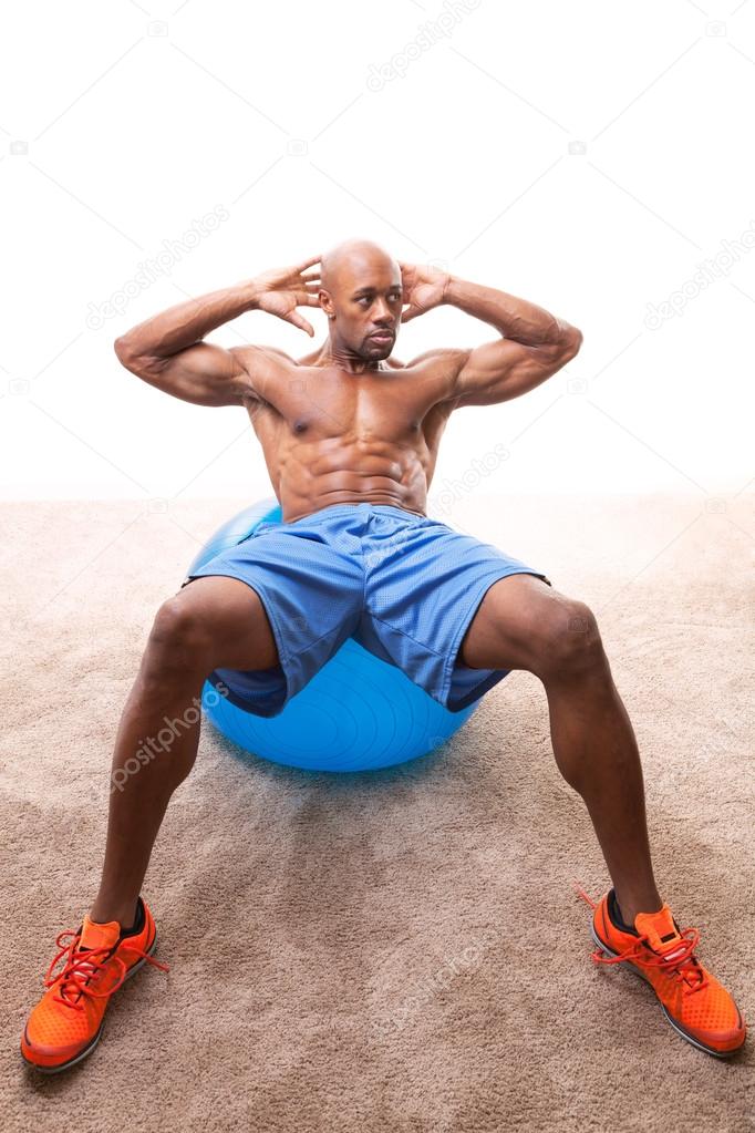 Man Doing Ab Crunches