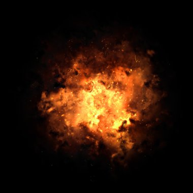 Fiery Exploding Burst clipart