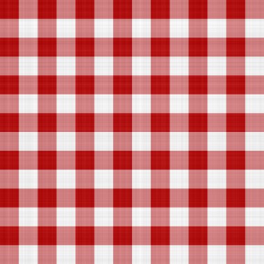 Red and White Picnic Tablecloth clipart
