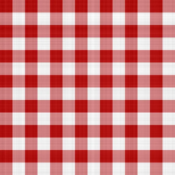 Piknik czerwony i biały Obrus — Zdjęcie stockowe