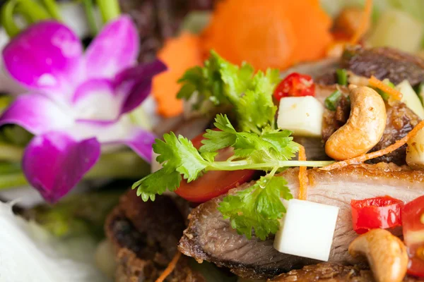 Thai Salad with Crispy Duck — Stock Photo, Image