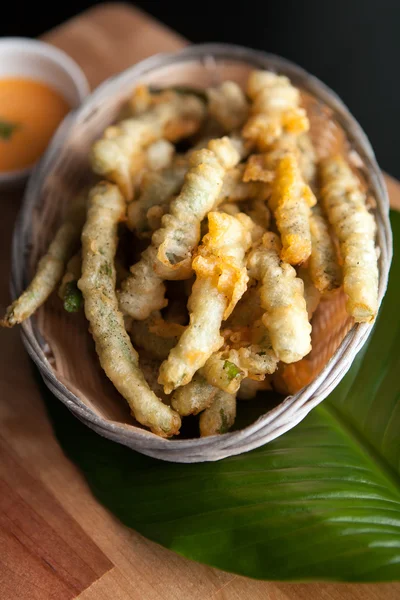 Fried Tempura Asparagus — Stock Photo, Image