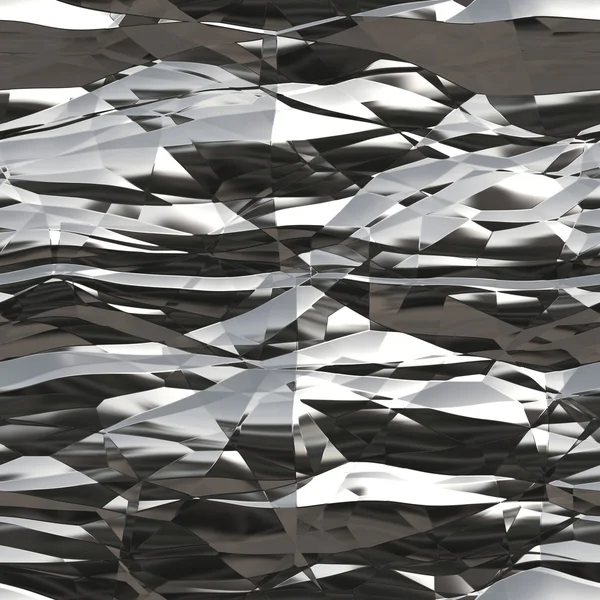 Senza cuciture increspato Tinfoil Texture — Foto Stock