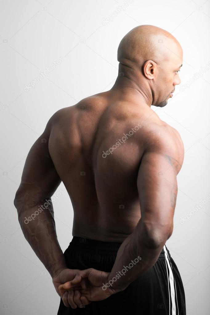 Man with Muscular Back