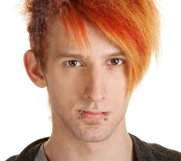 Mann mit orangefarbenen Haaren — Stockfoto