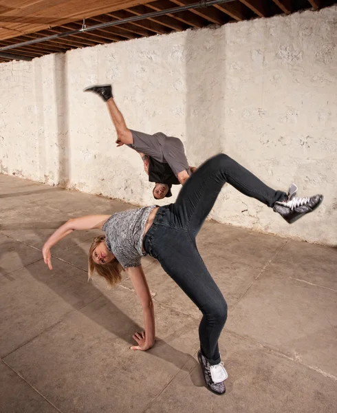 Capoeria Cartwheels aéreas — Fotografia de Stock