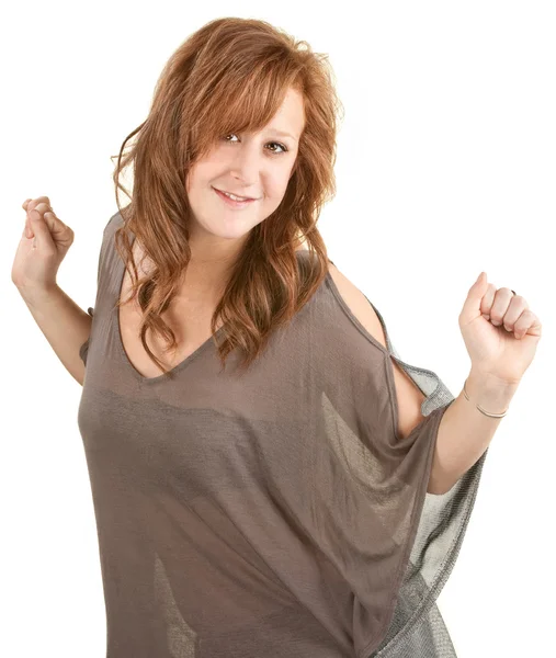 Cute Woman Dancing — Stock Photo, Image