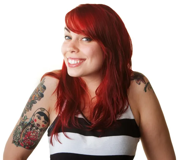 Proud Young Woman with Tattoos — Stock Photo, Image