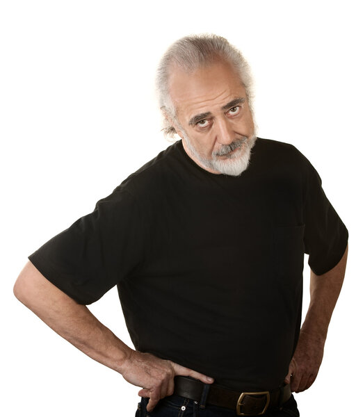 Frustrated Older Man