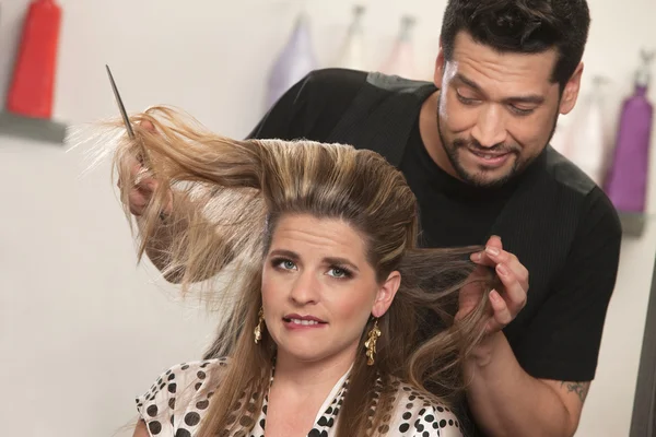 Señora con problemas de cabello —  Fotos de Stock