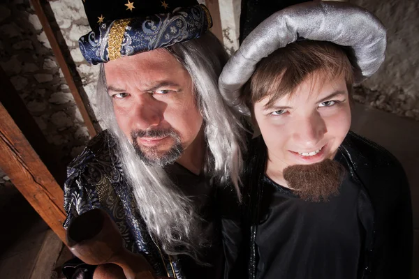 Wizard vader en zoon — Stockfoto