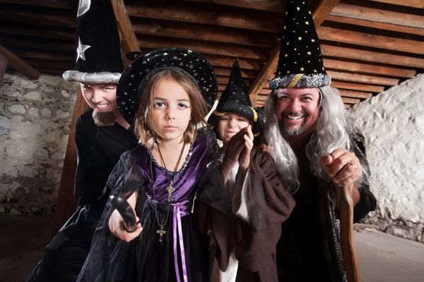 Spell Casting Family — Stock Photo, Image