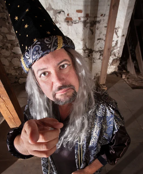 Midden leeftijd wizard — Stockfoto