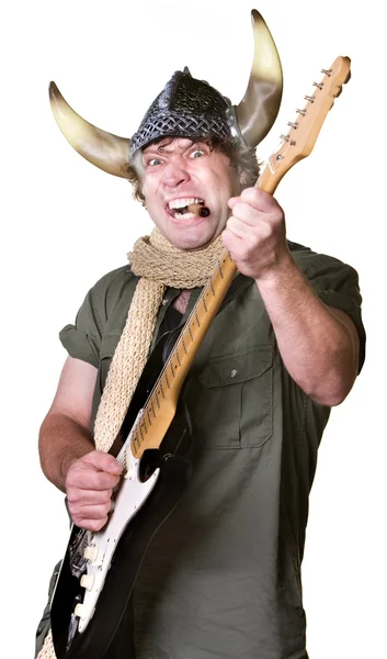 Хэви-метал-гитарист — стоковое фото