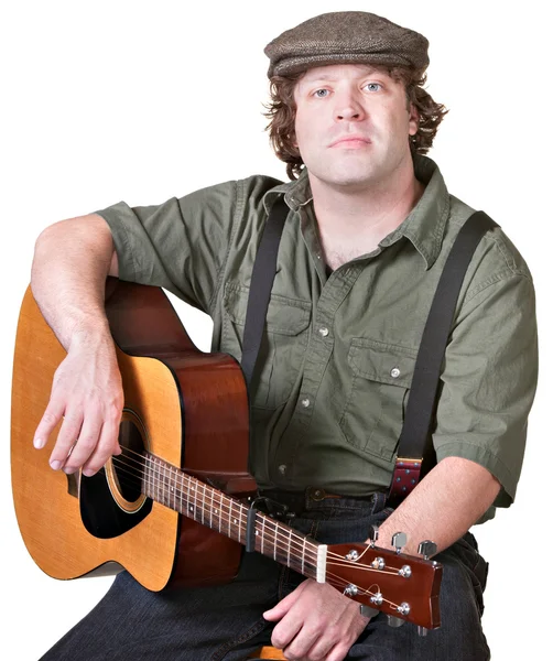 Kalm gitarist — Stockfoto