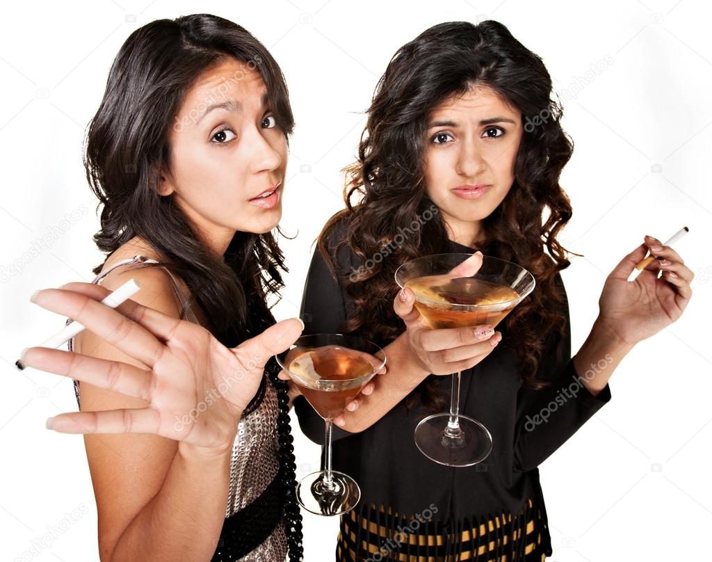 Young Drinking Girls
