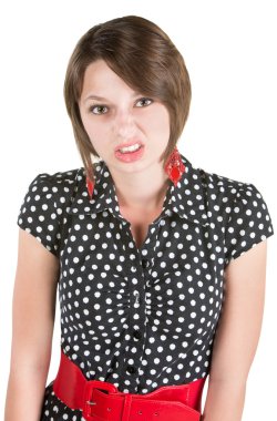 jovencita ofendida