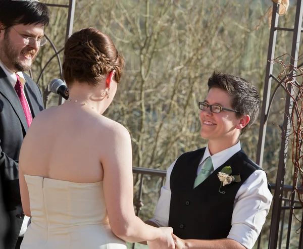 Outdoor Civil Union Ceremony — Stock Photo, Image