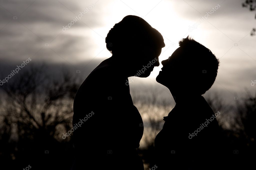 Intimate Couple Silhouette