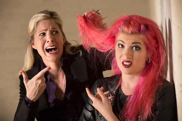 Lady Shocked About Hairdo — Stock Photo, Image