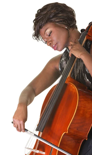 Ernsthafter Cellist — Stockfoto