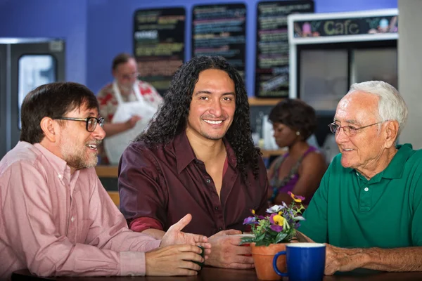 Multi Generational Group in Cafe — Stock Photo, Image