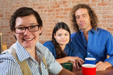 mutlu bir kadın Restaurant