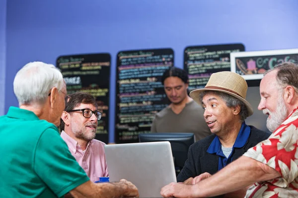 Man Talking with Friends — Stock Photo, Image