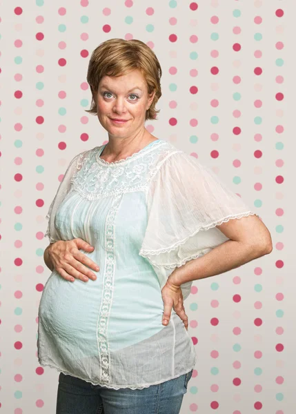 Cheerful Pregnant Woman — Stock Photo, Image