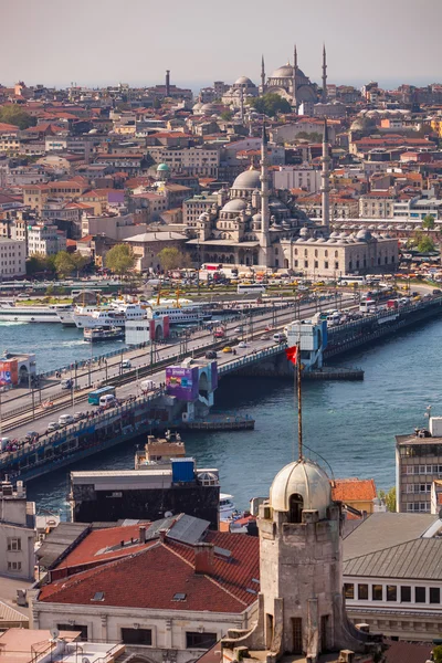 Most Galata w Stambule — Zdjęcie stockowe