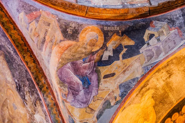 Chora kerk muurschildering detail — Stockfoto