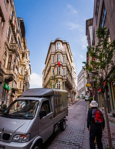 Drukke buurt van istanbul — Stockfoto