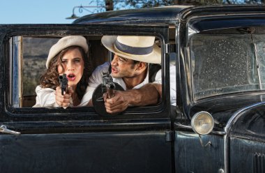 1920'lerde dönemin suçlular çekim