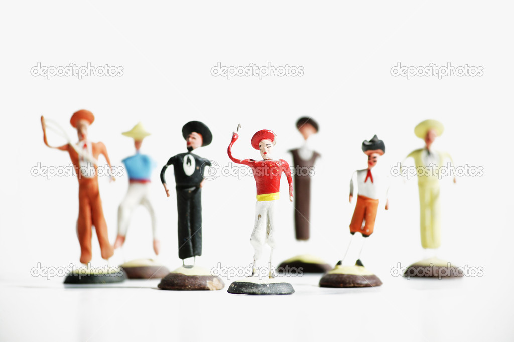 Mexican Clay Toy Figurines