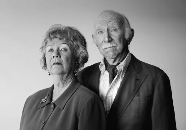 Snooty Senior Couple — Stock Photo, Image