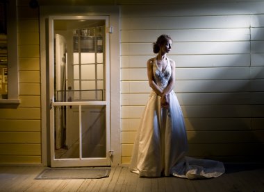 arka verandada gelin