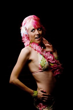 bir bikini siyah kadın