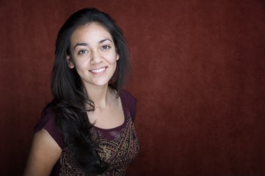 genç ve güzel İspanyol kadın