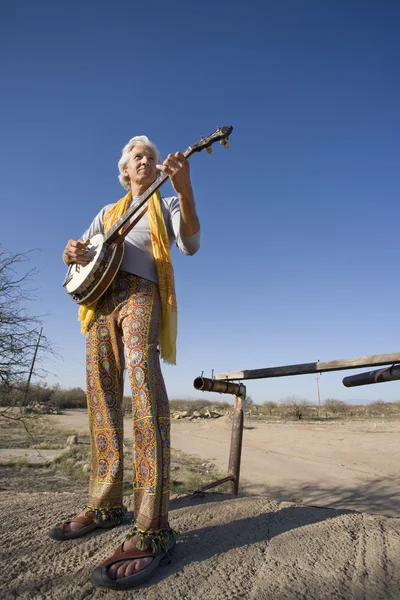 Banjo oyuncu — Stok fotoğraf