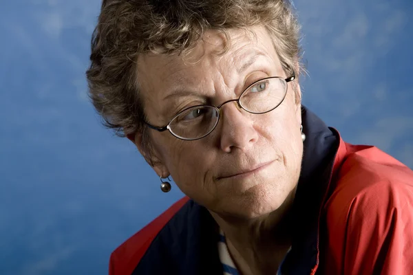 Portrait of a senior woman sailor — Stock Photo, Image