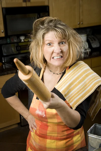 Frustrated Woman Baker — Stock Photo, Image