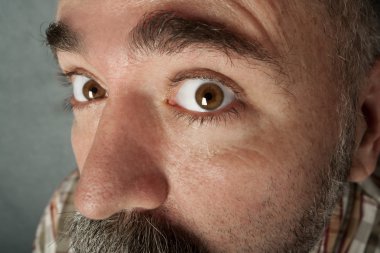 aşırı closeup yaşlarında erkek