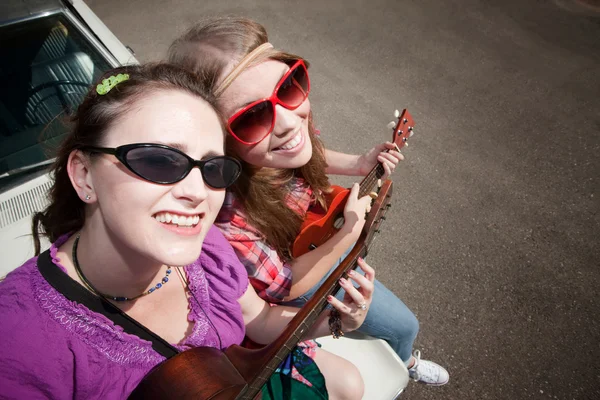 Vrouwelijke muzikanten — Stockfoto