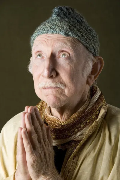 Praying Holy Man — Stock Photo, Image