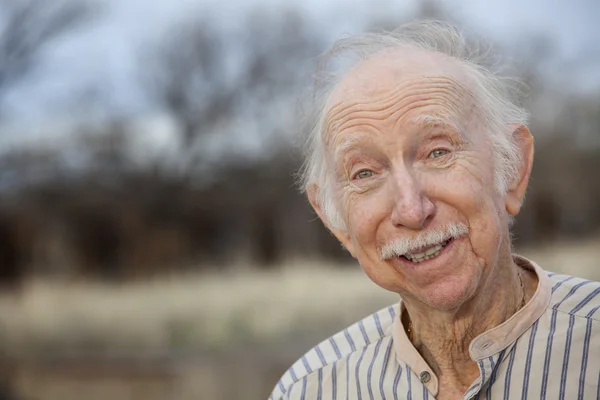 Handsome Senior Man Outdoors — Stock Photo, Image