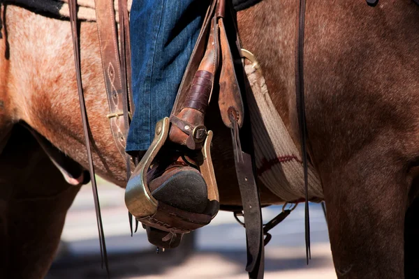 Boot in Stirrup — Stock Photo, Image