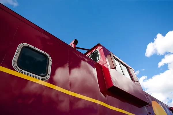 Detalhe de caboose de trem — Fotografia de Stock