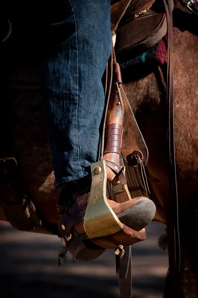 Boot in Stirrup — Stock Photo, Image