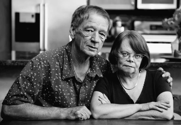 Casal em casa — Fotografia de Stock